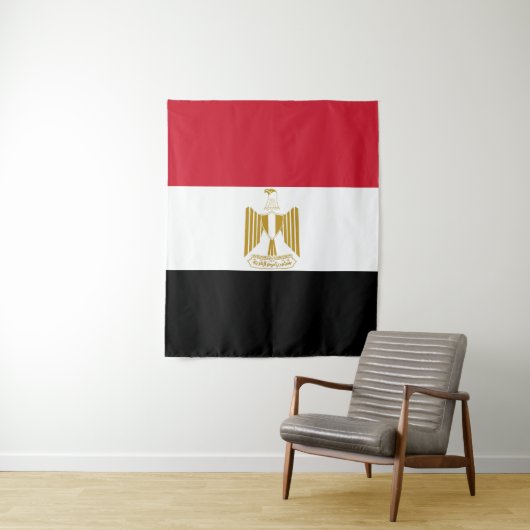 Egyptische vlag wandkleed (In situ)