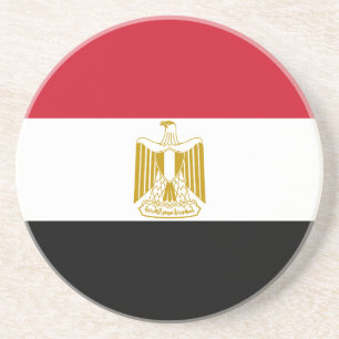 Egyptische vlag zandsteen onderzetter