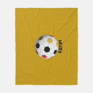 Egyptische Voetbal Fleece Deken