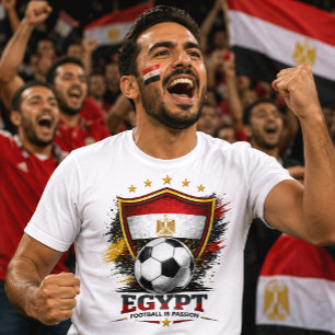 Egyptische Voetbalfan Egyptische Voetbal WK T-shirt