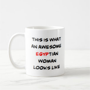 Egyptische vrouw, geweldig koffiemok