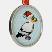 Egyptische Vulture Santa Metalen Ornament (Rechts)