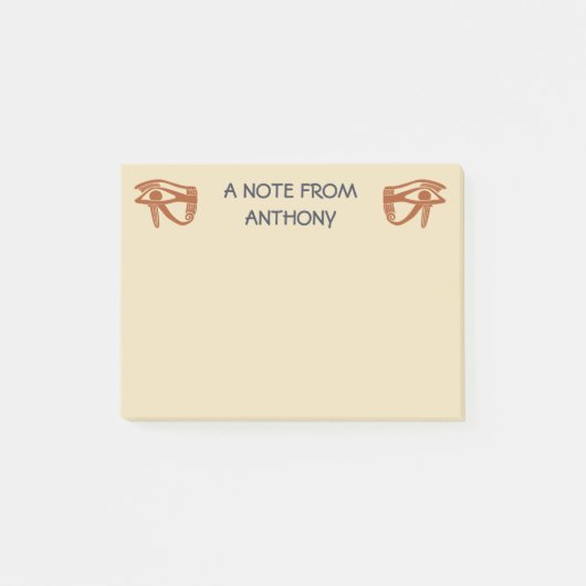 Egyptische Wadjet Eye Graphic gepersonaliseerd Post-it® Notes (Voorkant)
