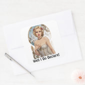 Eh Bien, Je Déclare! Sticker sexy Mucha Style (Enveloppe)