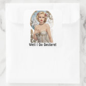 Eh Bien, Je Déclare! Sticker sexy Mucha Style (Sac)