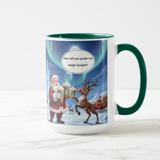 Eh bien Rudolph? Mug de Noël AI Utilisé (Droite)