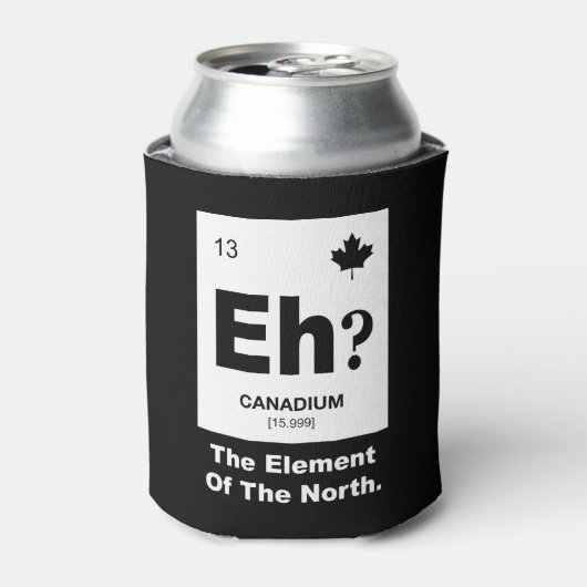 Eh? Canadees element van Canada Blikjeskoeler (Blikje Voorkant)