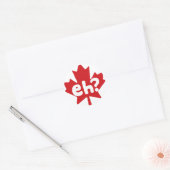 Eh Canadian Pride Ronde Sticker (Envelop)