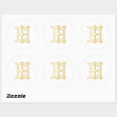 EH Monogram of HE Monogram Sticker (Vel)