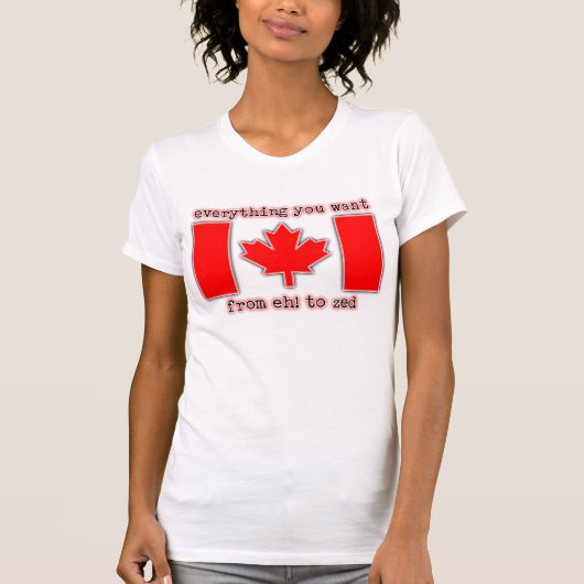 Eh! naar Zed Canada Shirt Canadese Pride (Voorkant)
