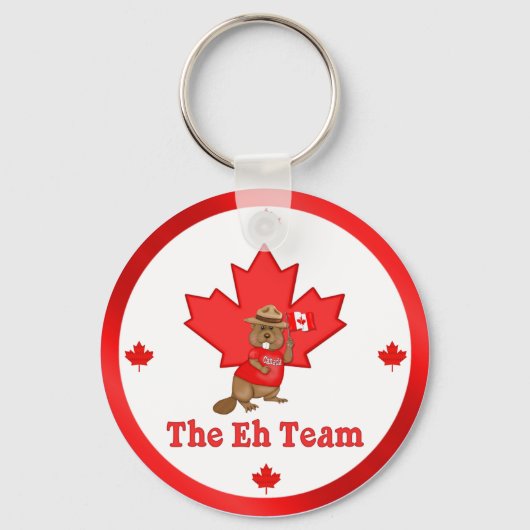 Eh Team Beaver Sleutelhanger (Voorkant)