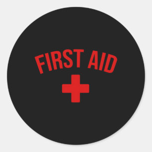 EHBO Cross Medisch Hulpverleners Uniform Ronde Sticker