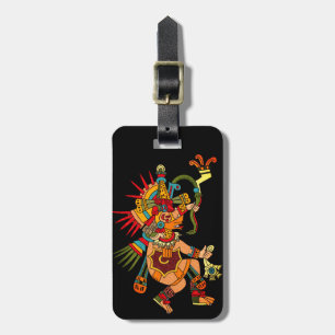 Ehecatl Aztec Art Bagagelabel