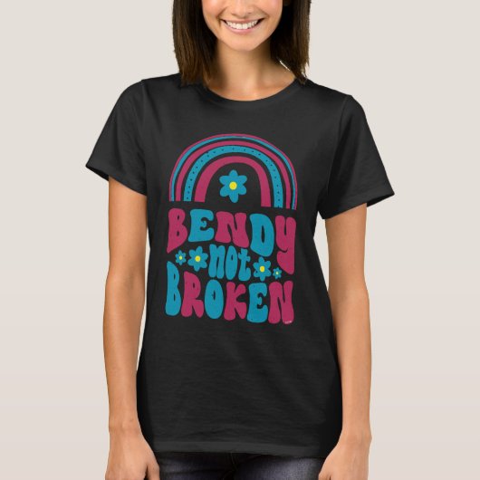 Ehlers Danlos Awareness  Bendy Not Broken T-shirt (Voorkant)
