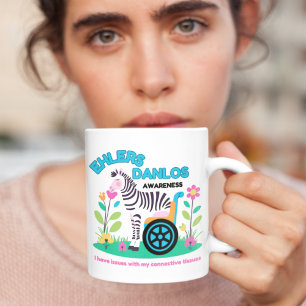 Ehlers Danlos Awareness Zebra Mok