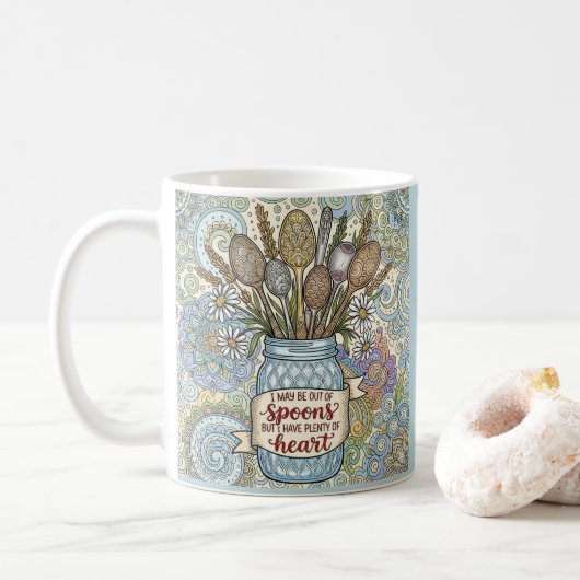 Ehlers Danlos Spoonie Personalized Mug Koffiemok (Met donut)