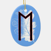 Ehwaz Viking Rune Yule Ornement - Loyauté! (Dos)