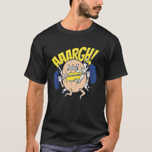 Ei het Opheffen Gewichten Fitness Gym Workout Squa T-shirt