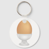 Ei in een beker Sleutelhanger (Voorkant)