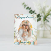  🐇Ei-squisiet Paasvreugde Feestdagenkaart (Staand voorkant)