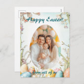  🐇Ei-squisiet Paasvreugde Feestdagenkaart (Voorkant / Achterkant)