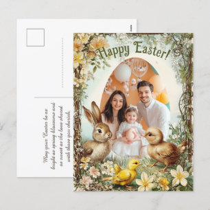 🐇Ei-tastische Pasen Snapshot Feestdagenkaart