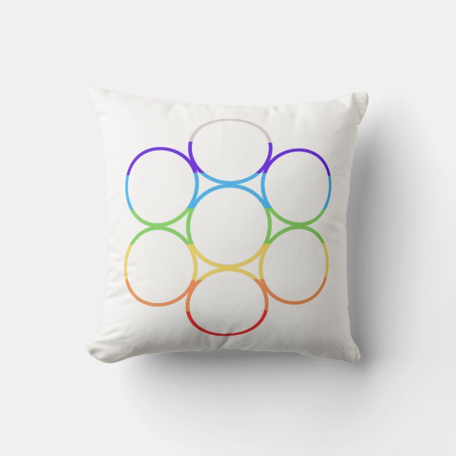 Ei van het leven Chakra Kussen (Voorkant)