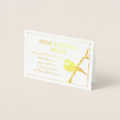 Ei-verwachte Zwangerschapsaankondiging Foliekaart Folie Kaarten (Voorkant)