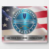 EIB Expert Infantryman Badge Fotoplaat (Voorkant)