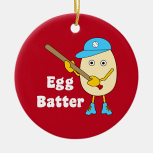 Eibatter Egghead-keramisch Ornament