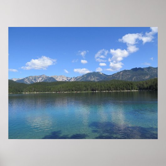 Eibsee Bavarian Alps Poster (Voorkant)