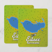 Eibsee Duitsland reisposter. (Voorkant / Achterkant)