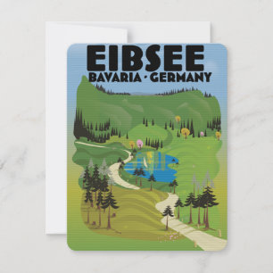 Eibsee Duitsland reisposter.