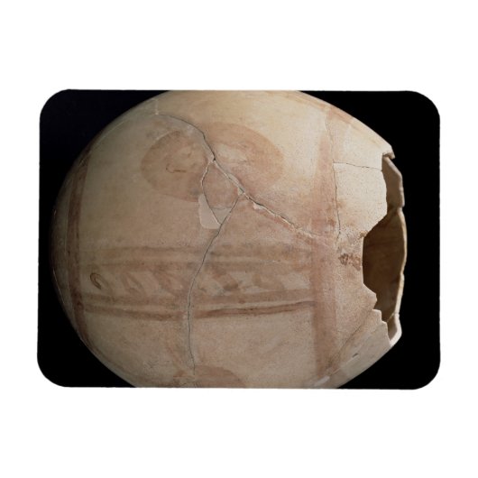 Eicel van struisvogels, uitgesneden in de vorm van magneet (Horizontaal)