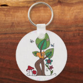 Eichhörnchen in Baum Sleutelhanger (Voorkant)