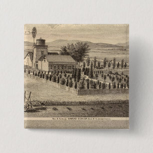 Eichler, woonwijken Meyer Vierkante Button 5,1 Cm