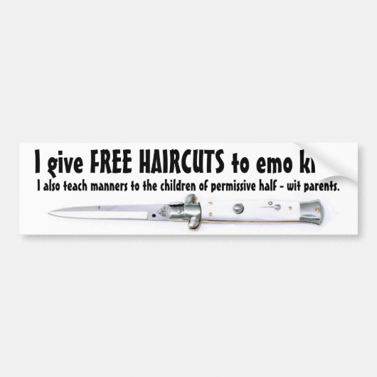 Eicumhaarden Bumpersticker (Voorkant)