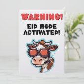Eid Adha grappige meme Happy Eid! Feestdagenkaart (Staand voorkant)