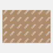 Eid Adha Mubarak Arabic Scripting Wrapping Paper (Voorkant 3)