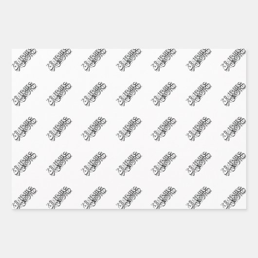 Eid Adha Mubarak Arabic Scripting Wrapping Paper (Voorkant)