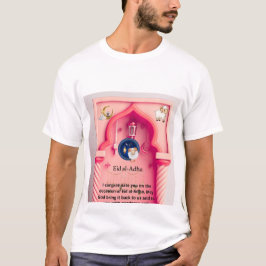 Eid Al-Adha in het roze - een vrolijke artistieke T-shirt