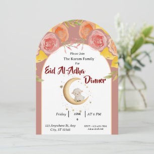 Eid Al Adha Mubarak Bloem Moderne Kaart