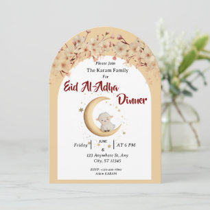 Eid Al Adha Mubarak Bloem Moderne Kaart