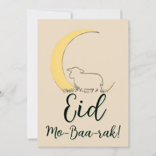 Eid Al Adha Mubarak Elegante Schaap Wenskaart Kaart