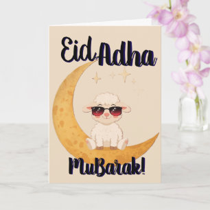 Eid Al Adha Mubarak Grappige Schaap Wenskaart Kaart