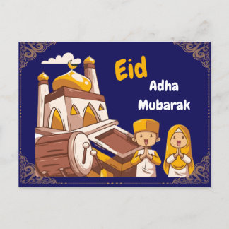 Eid Al-Adha Mubarak Greeting Card Aankondigingskaart