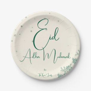 Eid Al Adha Salie Groene Eetkamer Papieren Bordje