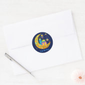 Eid Al Fitr crescent Ronde Sticker (Envelop)