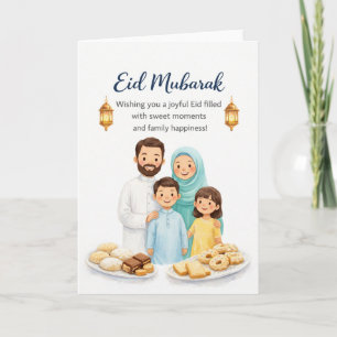 Eid al-Fitr familieviering kaart