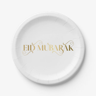 Eid Al Fitr Gold Papieren Bordje